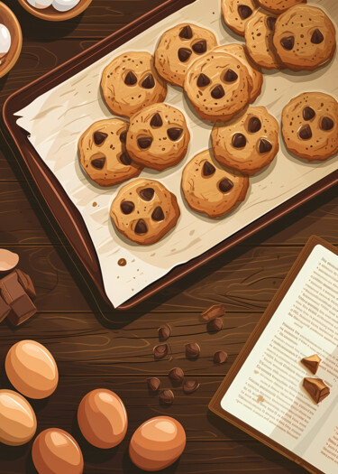 Grafika cyfrowa / sztuka generowana cyfrowo zatytułowany „Homemade Chocolate…” autorstwa 春宇 关, Oryginalna praca, Obraz gener…