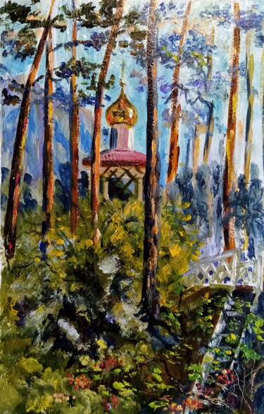 Orthodox Chapel by the Katun River – Altai Mountains Summer