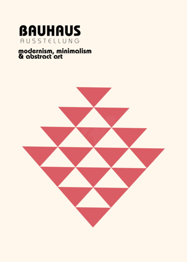 数字艺术 标题为“Bauhaus Modernist M…” 由春宇 关, 原创艺术品, AI生成的图像 安装在木板上