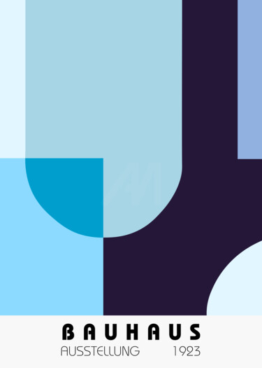 Grafika cyfrowa / sztuka generowana cyfrowo zatytułowany „Bauhaus 1923 Geomet…” autorstwa 春宇 关, Oryginalna praca, Obraz gene…