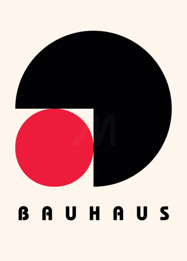 Grafika cyfrowa / sztuka generowana cyfrowo zatytułowany „Bauhaus Geometric R…” autorstwa 春宇 关, Oryginalna praca, Obraz gene…