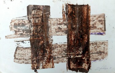 Pintura intitulada "Echoes of Earth | A…" por Oleg Davydenko, Obras de arte originais, Óleo