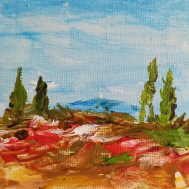 Peinture intitulée "Provence sauvage" par Roberto Urbano, Œuvre d'art originale, Acrylique Monté sur Châssis en bois