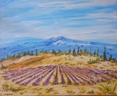 Peinture intitulée "Sault en Provence" par Roberto Urbano, Œuvre d'art originale, Acrylique Monté sur Châssis en bois