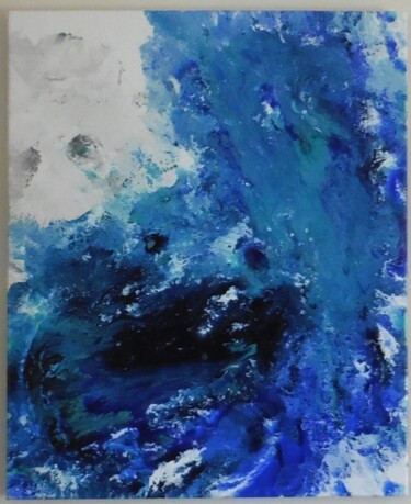 Malerei mit dem Titel "En cours" von Isabelle Dextre, Original-Kunstwerk, Acryl Auf Keilrahmen aus Holz montiert