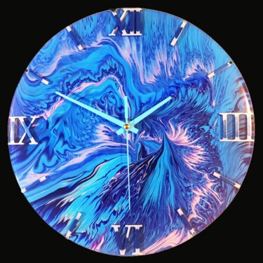 Painting titled ""Water explosion Fu…" by Peter Simons, Original Artwork, Acrylic