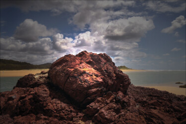 Photography titled "Crimson Rock" by Karel Jan Willem Fehr, Original Artwork, Digital Photography
