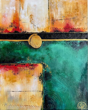 Painting titled "A metaphysical land…" by Samiya Rani, Original Artwork, Acrylic Mounted on Wood Stretcher frame