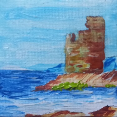 Peinture intitulée "Tour Génoise" par Roberto Urbano, Œuvre d'art originale, Acrylique Monté sur Châssis en bois