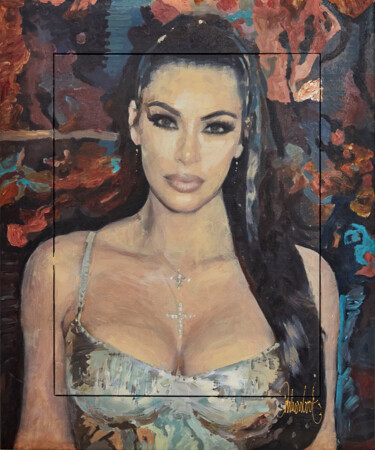 "Kim Kardashian" başlıklı Tablo Peter Donkersloot tarafından, Orijinal sanat, Akrilik