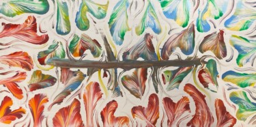 "Soul Connection" başlıklı Tablo Patrik Perc tarafından, Orijinal sanat, Akrilik Ahşap Sedye çerçevesi üzerine monte edilmiş