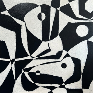 Painting titled "THAT DOT WANT TO BE…" by Hou Soon Ming, Original Artwork, Acrylic