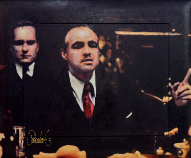 Ζωγραφική με τίτλο "Godfather IIII" από Peter Donkersloot, Αυθεντικά έργα τέχνης, Ακρυλικό