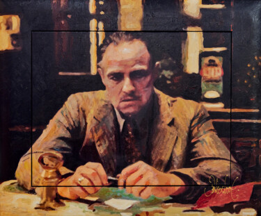Ζωγραφική με τίτλο "Godfather III" από Peter Donkersloot, Αυθεντικά έργα τέχνης, Ακρυλικό