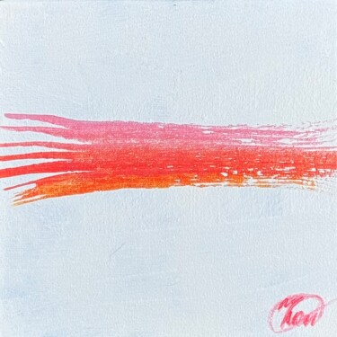 Painting titled "Gentle Serenity | T…" by Valeriia Grigorjeva, Original Artwork, Acrylic Mounted on Cardboard