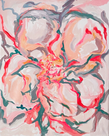 Peinture intitulée "Meditation flower I…" par Aude Monier, Œuvre d'art originale, Acrylique