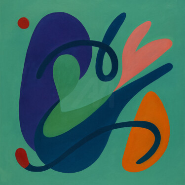 Artes digitais intitulada "Élan Chromatique –…" por Yahya Ahssaini, Obras de arte originais, Pintura digital