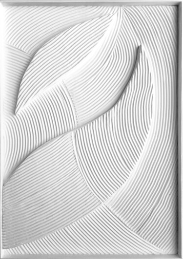 Pintura intitulada "Harmony of Flowing…" por Julia Okunska, Obras de arte originais, Gesso Montado em Painel de madeira