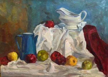 "Still life with app…" başlıklı Tablo Syuzanna Gyulumyan tarafından, Orijinal sanat, Petrol Ahşap Sedye çerçevesi üzerine mo…