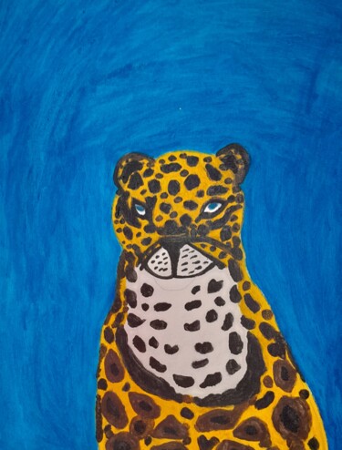 Peinture intitulée "Pintura onça" par Josue  Bryan Fernandes Da Silva Santos, Œuvre d'art originale, Huile