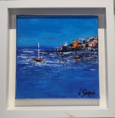 Peinture intitulée "Le Bateau ivre" par Valerie Dragacci, Œuvre d'art originale, Acrylique Monté sur Châssis en bois