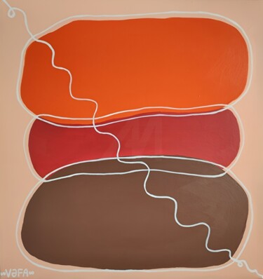 Pintura titulada "Zen Minimalism. Cal…" por Vafa Majidli, Obra de arte original, Acrílico Montado en Bastidor de camilla de…