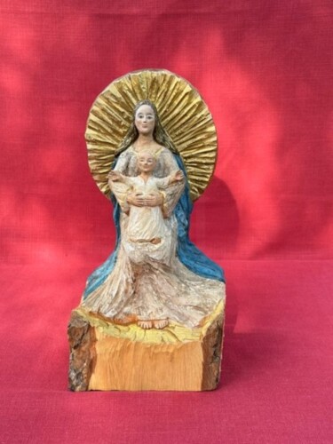 "Jungfrau mit Kind…" başlıklı Heykel Marlena Weindel tarafından, Orijinal sanat, Ahşap