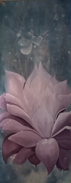 Peinture intitulée "Conscience Amour" par Clo, Œuvre d'art originale, Acrylique