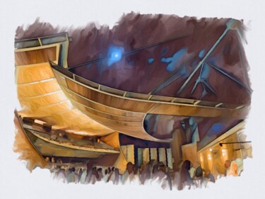 Painting titled "South West Opera 17…" by Roy Hastick, Original Artwork, Ink