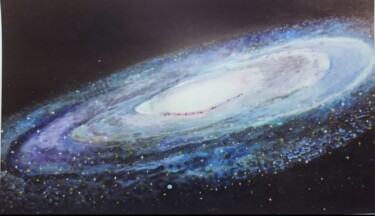 "Галактика" başlıklı Tablo Muslim Baitenov tarafından, Orijinal sanat, Petrol Ahşap Sedye çerçevesi üzerine monte edilmiş