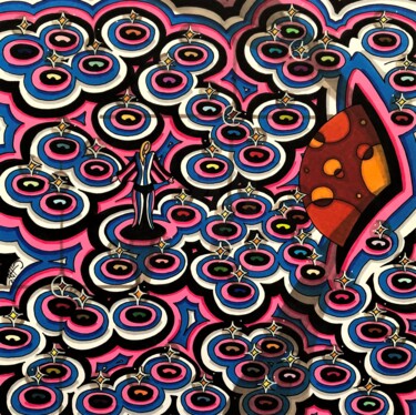 Σχέδιο με τίτλο "Du 07 au 03 en 70 é…" από Vincent Gibert, Αυθεντικά έργα τέχνης, Μαρκαδόρος