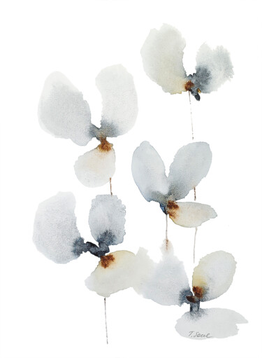 Painting titled "Minimalist Abstract…" by Tani Soul, Original Artwork, Watercolor