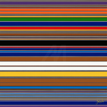Digital Arts titled "Espectro Horizontal" by Jecaslo, Original Artwork, Digital Painting