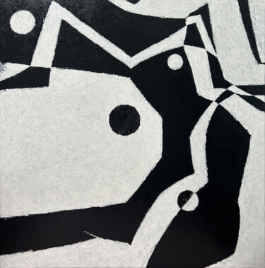 Painting titled "THAT DOT WANT TO BE…" by Hou Soon Ming, Original Artwork, Acrylic