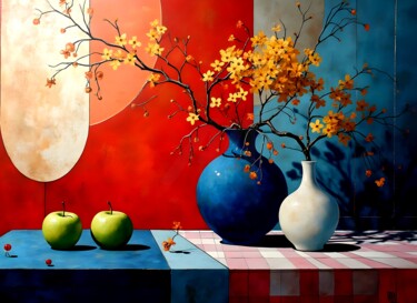 Arte digitale intitolato ""Natura viva  "" da Angelo Mazzoleni, Opera d'arte originale, Lavoro digitale 2D