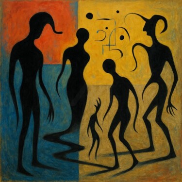 Digital Arts titled "SHADOWS-DANCE 021" by Karavix, Original Artwork, AI generated image