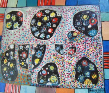 Schilderij getiteld "fragments colorés" door Gabrielle Belle, Origineel Kunstwerk