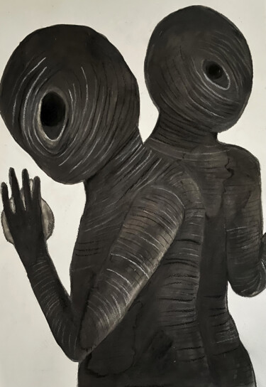 Σχέδιο με τίτλο "Serie Corpóreo 1" από Lourdes Gallegos, Αυθεντικά έργα τέχνης, Γραφίτης