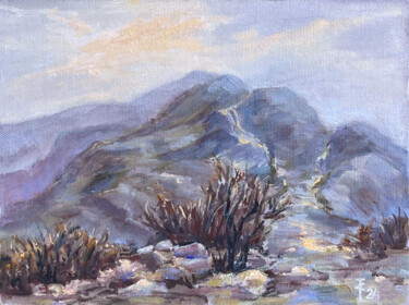 Peinture intitulée "Light in the Mist.…" par Sasha Tovstik, Œuvre d'art originale, Huile Monté sur Carton