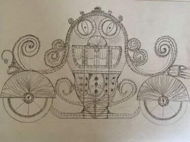 "Le carrosse de Babi…" başlıklı Resim Arnaud Dubois tarafından, Orijinal sanat, Kalem