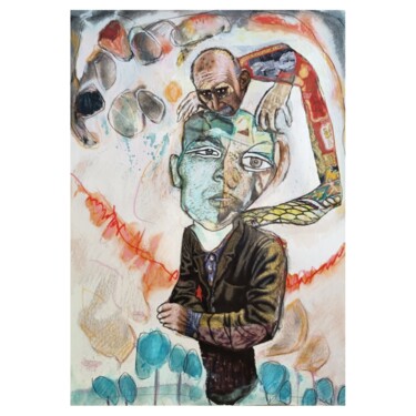 ""Une pensée relativ…" başlıklı Resim Christelle Frobert tarafından, Orijinal sanat, Kolaj