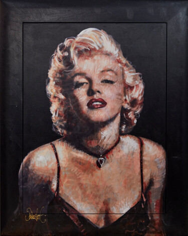 Schilderij getiteld "Marilyn Monroe II" door Peter Donkersloot, Origineel Kunstwerk, Acryl