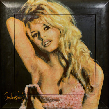 Schilderij getiteld "Brigitte Bardot" door Peter Donkersloot, Origineel Kunstwerk, Acryl