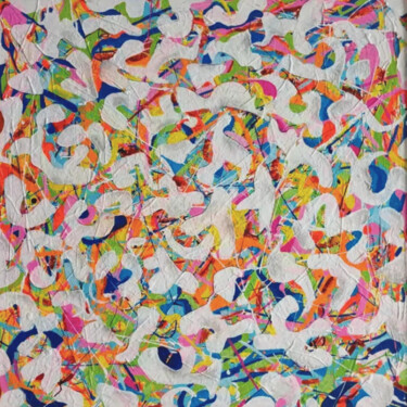 Pintura intitulada "Dancing Fragments" por Bagya Art Gallery, Obras de arte originais, Acrílico