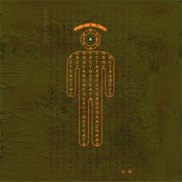 Ζωγραφική με τίτλο "gen-ojo rem" από Ojolo, Αυθεντικά έργα τέχνης, 2D ψηφιακή εργασία