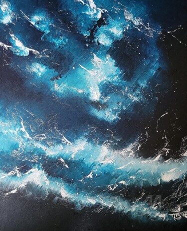 "Souffle de Dieu" başlıklı Tablo Emmanuelle Donzé tarafından, Orijinal sanat, Akrilik Ahşap Sedye çerçevesi üzerine monte ed…