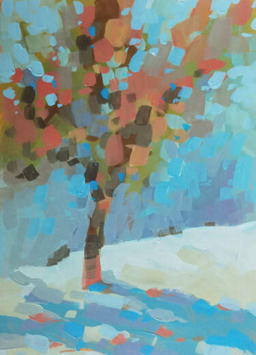 Pintura titulada "217 (Winter Motif)" por Anton Karbouski, Obra de arte original, Acrílico