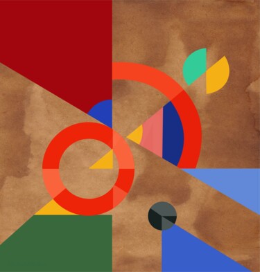 Digital Arts titled "geojometría vi-gital" by Ojolo, Original Artwork, Digital Painting