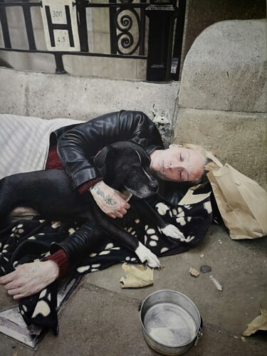 Painting titled "Mother" by James Earley, Original Artwork, Oil Mounted on Wood Stretcher frame