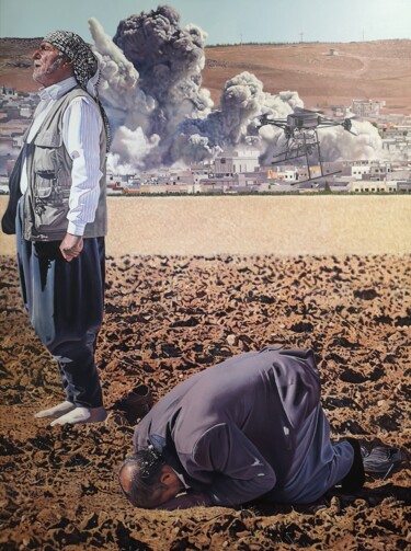 Painting titled "Shame" by James Earley, Original Artwork, Oil Mounted on Wood Stretcher frame